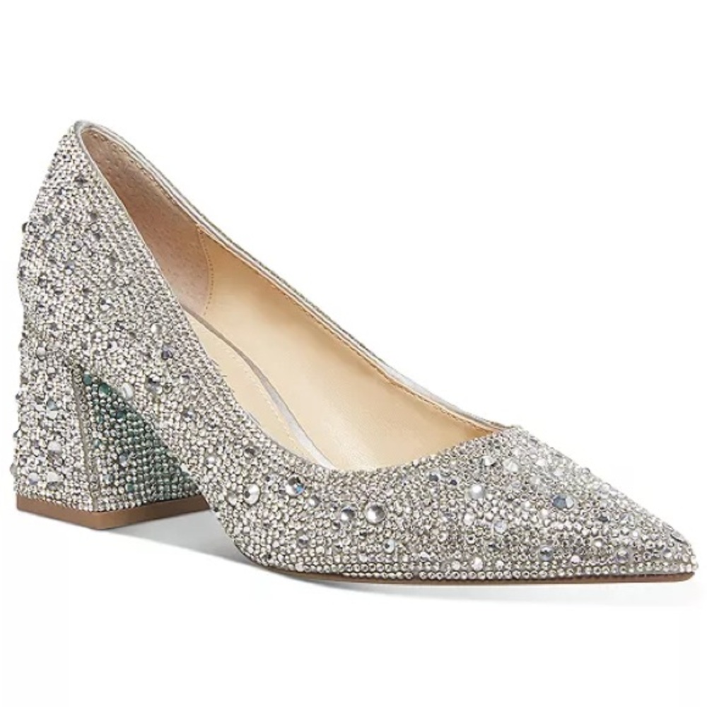 Betsey Johnson Paige Evening Block Heel Pumps